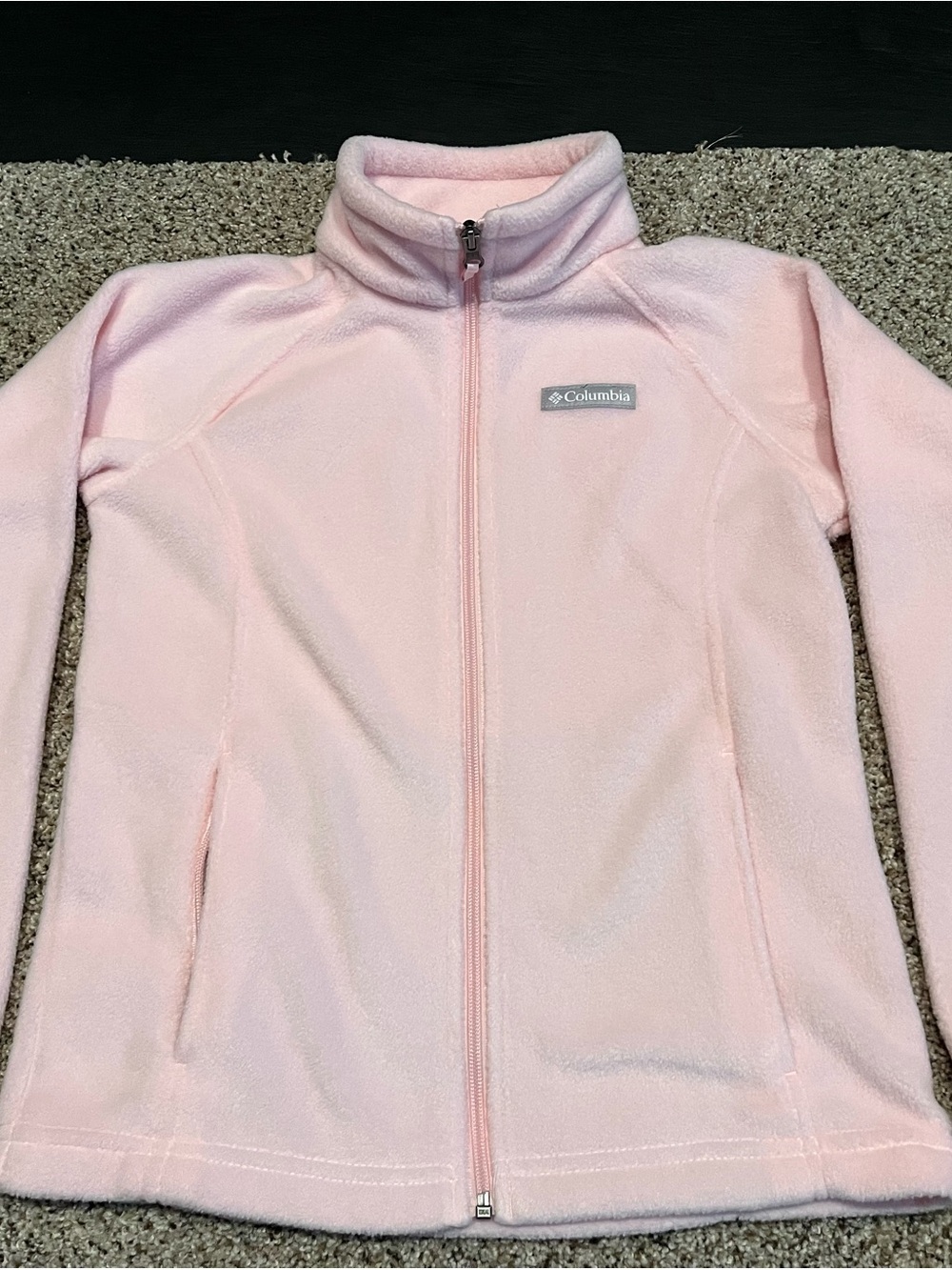Columbia Light Pink Full-Zip Fleece Jacket